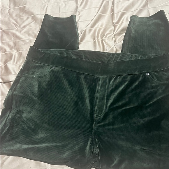 Simply Vera Vera Wang Pants - Simply Vera Vera Wang Dark Green Corduroy Leggings